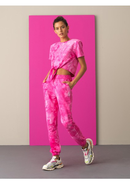 Kadın Fuşya Regular Fit Sweat Pantolon modelleri