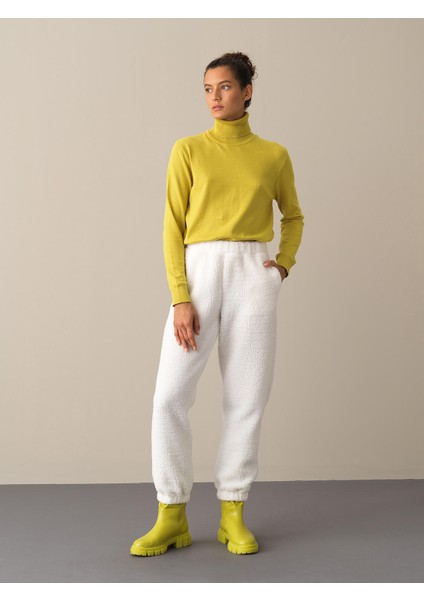 Kadın Beyaz Polar Sweat Pantolon fiyatları