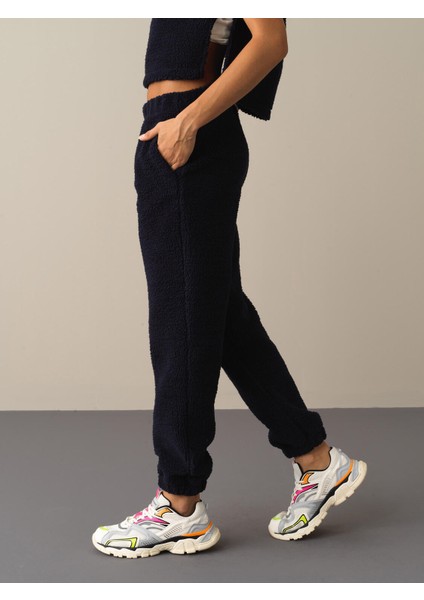 Kadın Lacivert Polar Sweat Pantolon modelleri