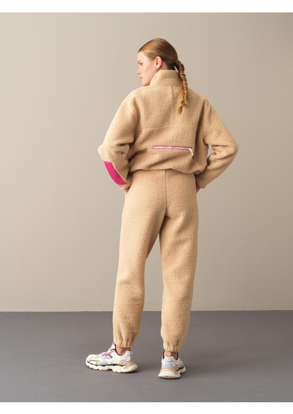 Kadın Bej Polar Sweat Pantolon fırsatları