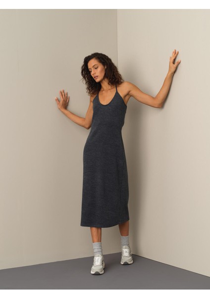 Kadın Antrasit Regular Fit Elbise fiyatları