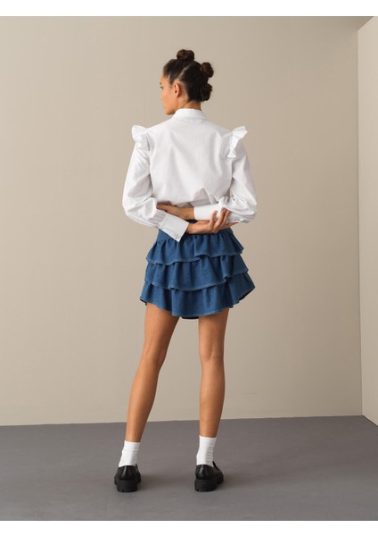 Kadın Beyaz Regular Fit Gömlek indirimleri