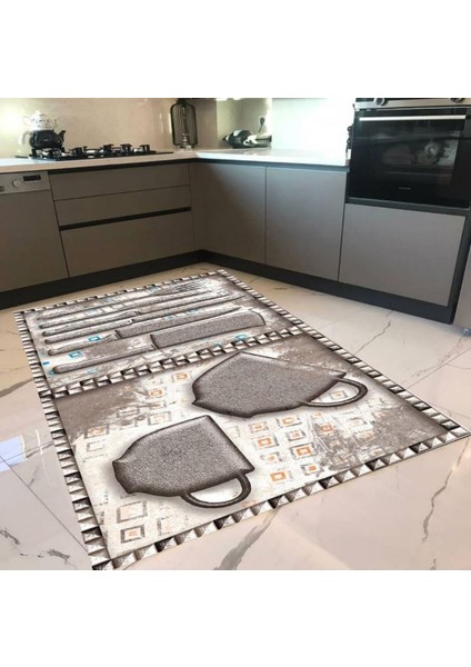 Pvc Kaymaz Taban Mutfak Halısı I-MTF-773