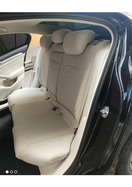 Volkswagen Passat B8 2015 2021 Arası Arka Sırt 2+1 Arka Sırt Kolcaklı Model Komple Krem Deri modelleri