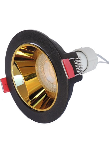 Siyah Altın Sıva Altı Spot Cob Led Armatür GU10 5W Beyaz