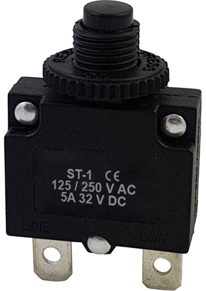 IC-271S St Serisi Termik Resetli Sigorta 125/250VAC 32VDC 5 Amper