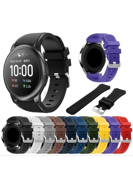 Haylou Solar LS05 / LS05 S Tokalı Çapraz Çizgili Spor Silikon Kordon Kayış fiyatları