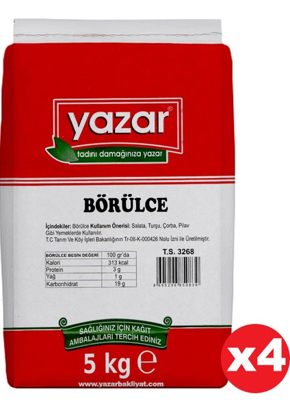 Börülce 4 x 5 kg