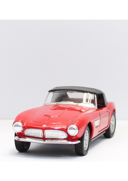 Kırmızı Bmw 507 1956 Çek Bırak Metal Oyuncak Araba 12 cm