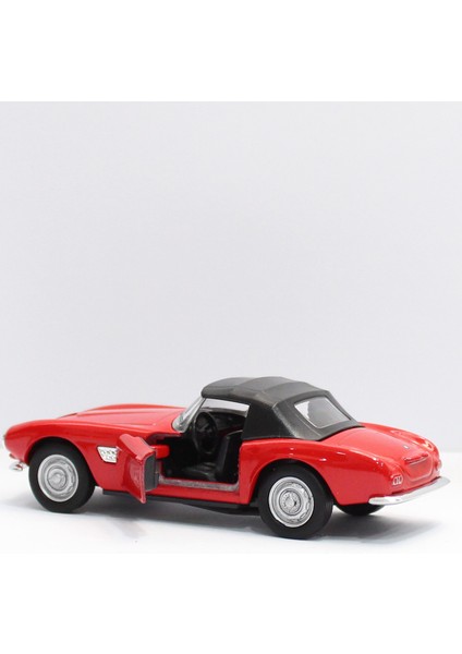 Kırmızı Bmw 507 1956 Çek Bırak Metal Oyuncak Araba 12 cm
