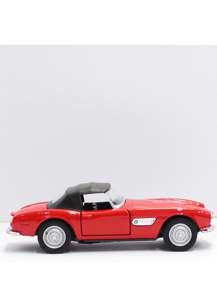 Kırmızı Bmw 507 1956 Çek Bırak Metal Oyuncak Araba 12 cm