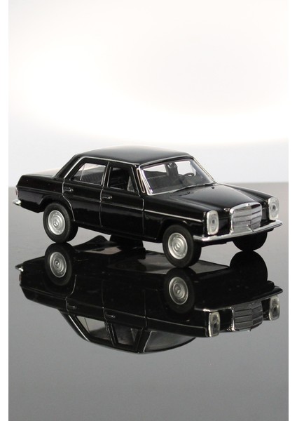 Mercedes Benz 220 Siyah Çek Bırak Metal Model Oyuncak Araba 11 cm