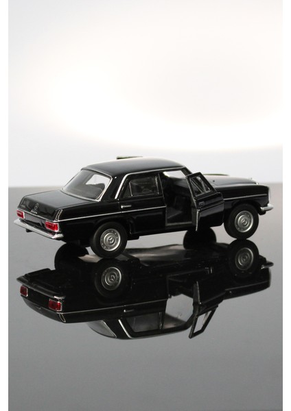 Mercedes Benz 220 Siyah Çek Bırak Metal Model Oyuncak Araba 11 cm