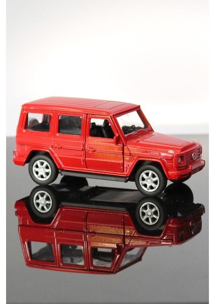 Mercedes Benz G-Class Kırmızı Çek Bırak Metal Model Oyuncak Araba 12 cm