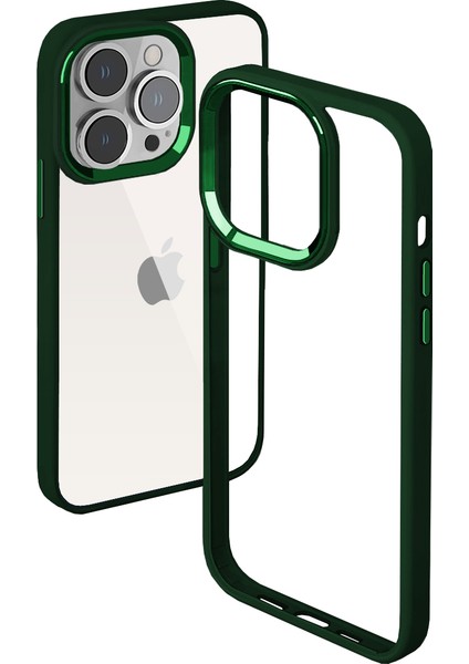 iPhone 13 Pro Max New Air Bumper Kılıf Green