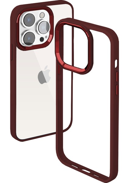 iPhone 13 Pro Max New Air Bumper Kılıf Plum