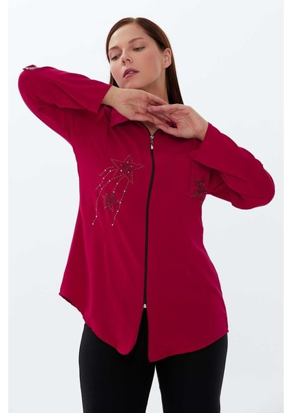 Büyük Beden Önü Taşlı Ceket fiyatları