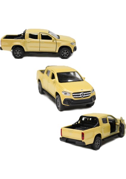 Mercedes Benz Xclas Çek Bırak Metal Oyuncak Araba 12 cm Sarı