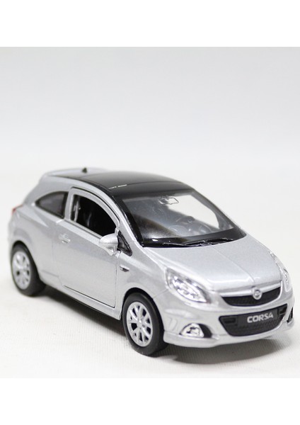 Opel Corsa Çek Bırak Metal Oyuncak Araba 11 cm Gri modelleri