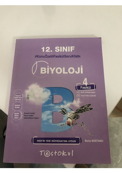 12.sınıf Biyoloji 4 Fasikül MEB Yeni Müfredat