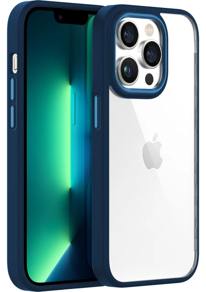 iPhone 13 Pro Max New Air Bumper Kılıf Blue