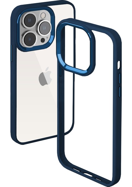 iPhone 13 Pro Max New Air Bumper Kılıf Blue