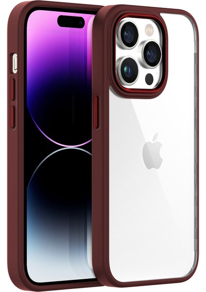 iPhone 14 Pro Max New Air Bumper Kılıf Plum