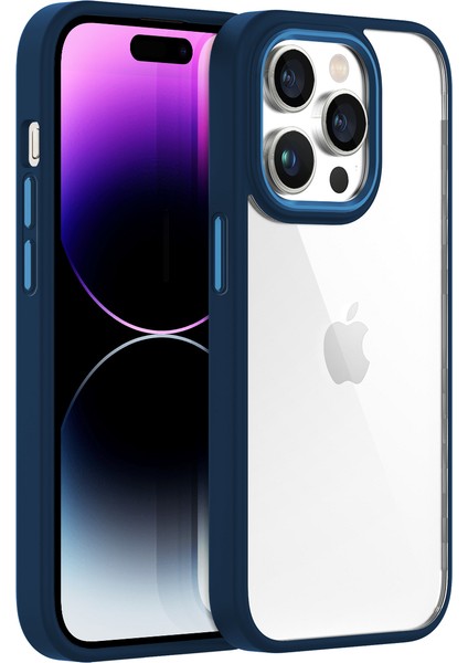 iPhone 14 Pro Max New Air Bumper Kılıf Blue