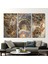 3 Parçalı Kanvas Tablo, Giulio Romano Resim, Oil Sanat Eseri, Devlerin Odasında Fresk Baskılı, 2