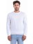 Erkek Ekru Regular Fit %100 Pamuk Bisiklet Yaka Triko Kazak 1