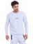 Erkek Gri Regular Fit Pamuklu Bisiklet Yaka Sweatshirt 3