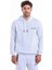 Erkek Gri Regular Fit Pamuklu Kapüşonlu Sweatshirt 1