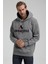 Kapüşonlu Gri Slim Fit Sweatshirt 22FWM64032 2