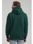 Kapüşonlu Koyu Yeşil Slim Fit Sweatshirt 22FWM64032 5