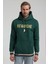 Kapüşonlu Koyu Yeşil Slim Fit Sweatshirt 22FWM64036 1