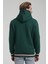 Kapüşonlu Koyu Yeşil Slim Fit Sweatshirt 22FWM64036 5