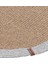 Cesta El Yapımı Pamuklu Natural Gri Jüt Hasır Dekoratif Kilim 9020 3