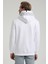 Kapüşonlu Beyaz Slim Fit Sweatshirt 22FWM64030 4