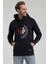 Kapüşonlu Lacivert Slim Fit Sweatshirt 22FWM64030 2