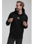 Kapüşonlu Siyah Slim Fit Sweatshirt 22FWM64034 5