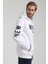 Kapüşonlu Beyaz Slim Fit Sweatshirt 22FWM64035 4