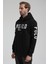 Kapüşonlu Siyah Slim Fit Sweatshirt 22FWM64035 5