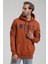 Kapüşonlu Kiremit Slim Fit Sweatshirt 22FWM64035 3