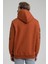 Kapüşonlu Kiremit Slim Fit Sweatshirt 22FWM64035 4