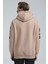 Kapüşonlu Bej Slim Fit Sweatshirt 22FWM64035 5