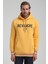 Kapüşonlu Hardal Slim Fit Sweatshirt 22FWM64036 1