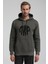 Kapüşonlu Haki Slim Fit Sweatshirt 22FWM64037 1