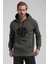 Kapüşonlu Haki Slim Fit Sweatshirt 22FWM64037 2