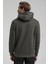 Kapüşonlu Haki Slim Fit Sweatshirt 22FWM64037 5