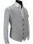 Erkek Yelek V Yaka Açık Gri Balık Sırtı 50434 M 2